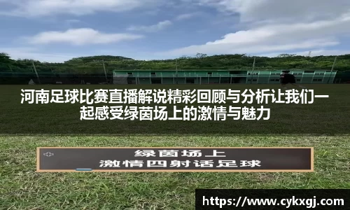 河南足球比赛直播解说精彩回顾与分析让我们一起感受绿茵场上的激情与魅力